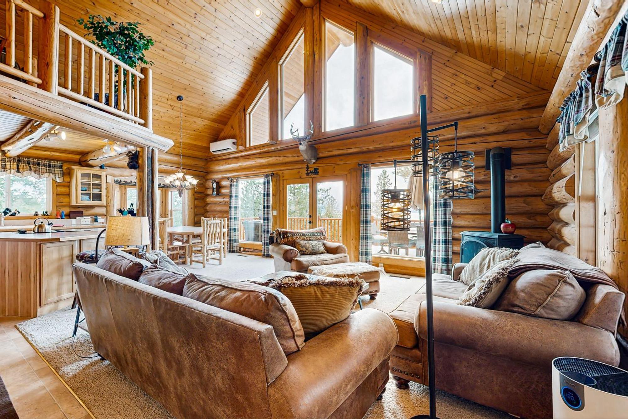 Cascade Lakeview Log Cabin Exterior foto